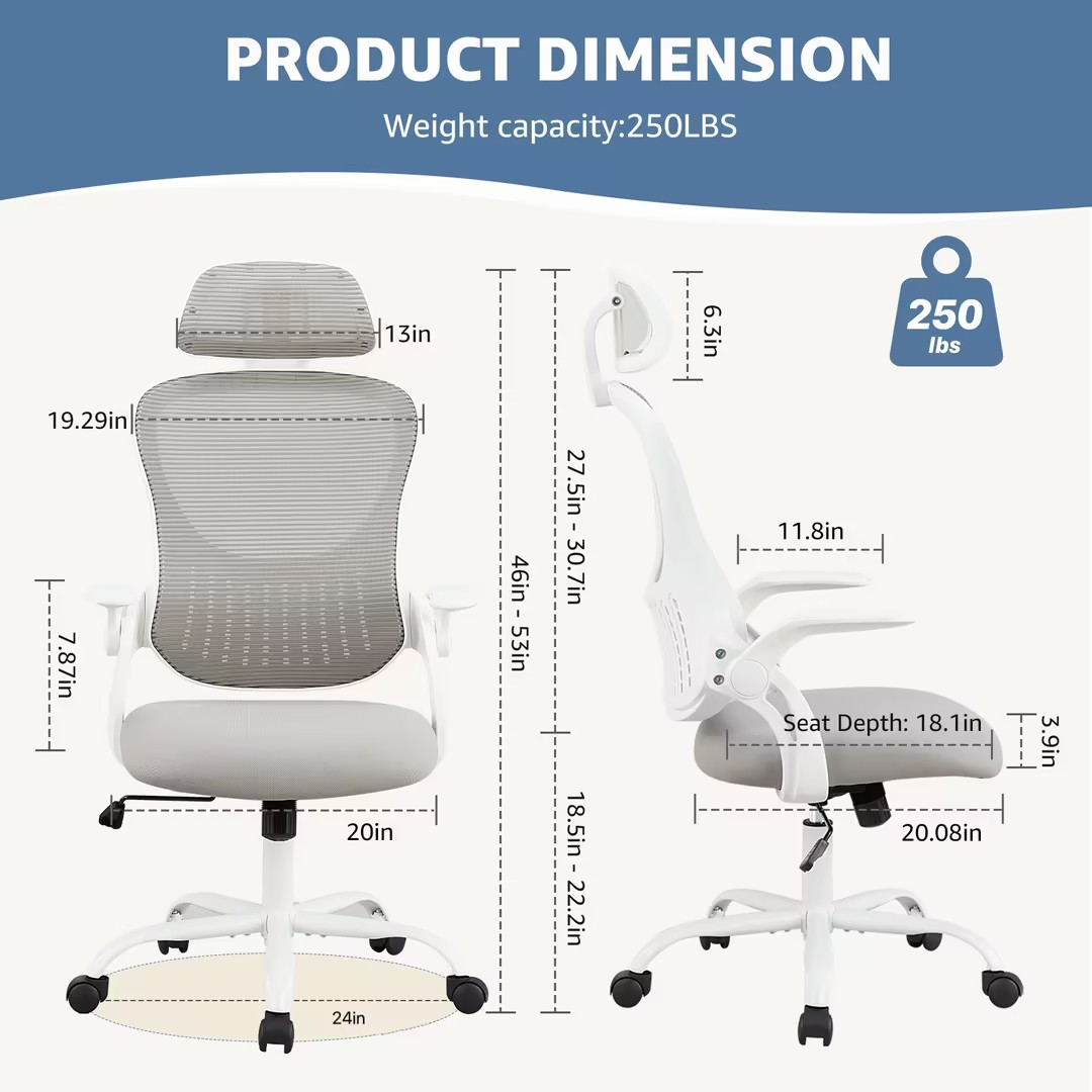 كرسي مكتب كمبيوتر مريح شبكي من - مراجعة Pc Gaming Chair وسعره