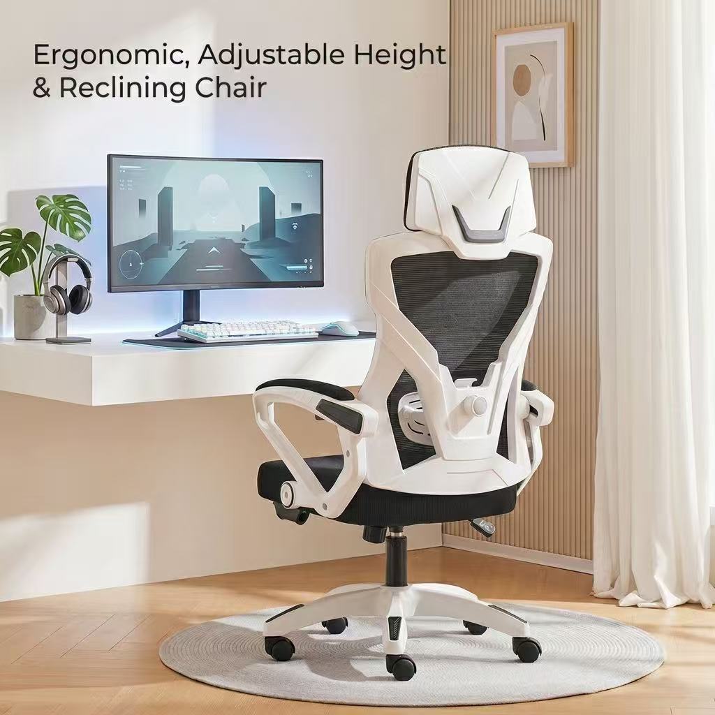 كرسي مكتب مريح للألعاب مع مسند - مراجعة Pc Gaming Chair وسعره