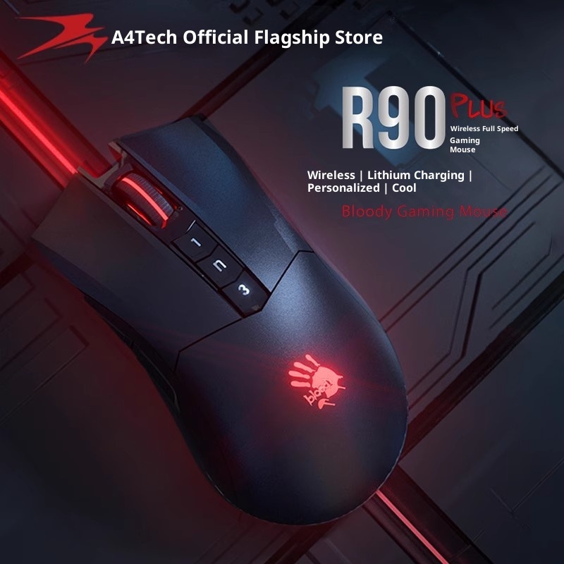 Bloody R90 PLUS ماوس لاسلكي لل - مراجعة Fps Gaming Mouse وسعره