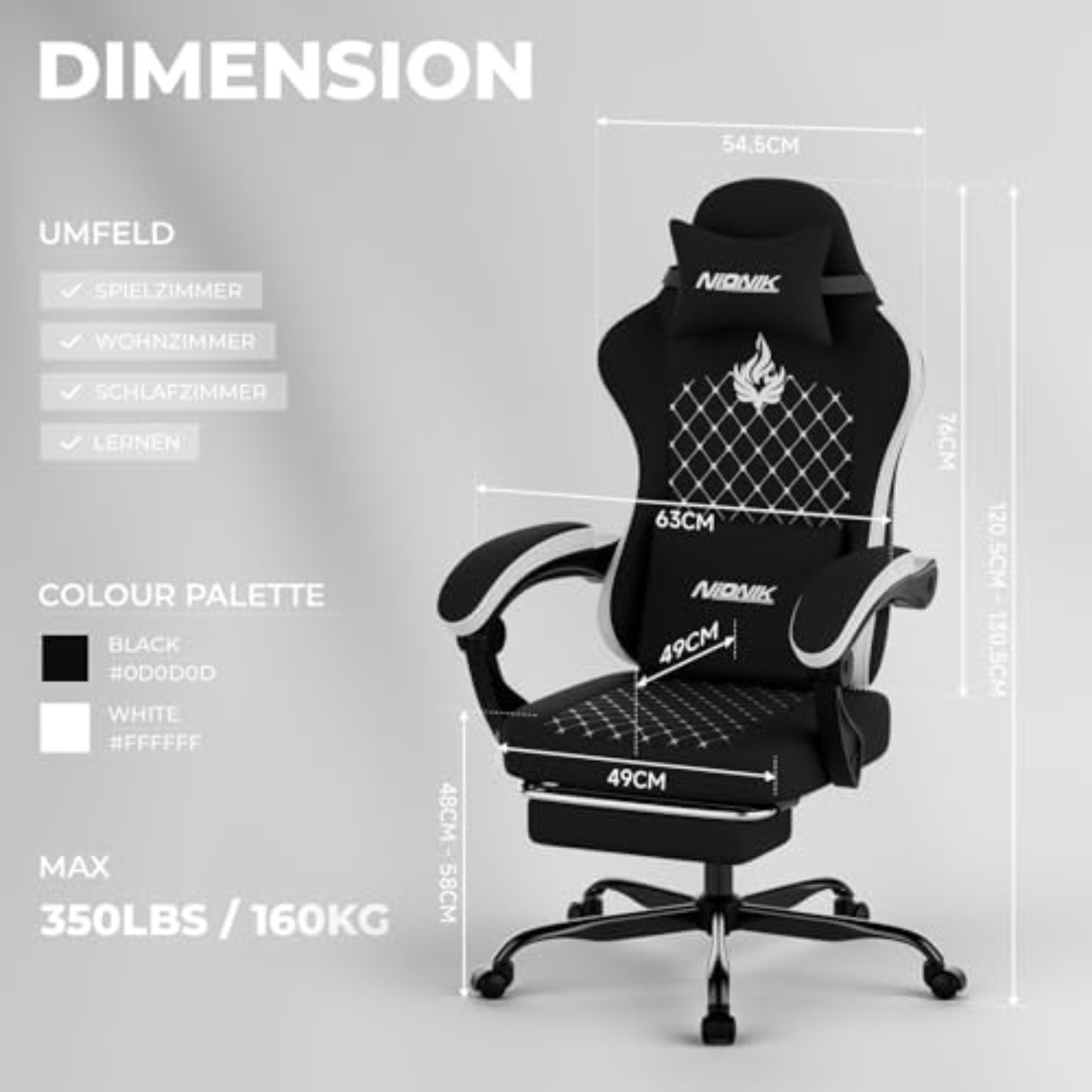 كرسي ألعاب مع خاصية التدليك، ك - مراجعة Pc Gaming Chair وسعره