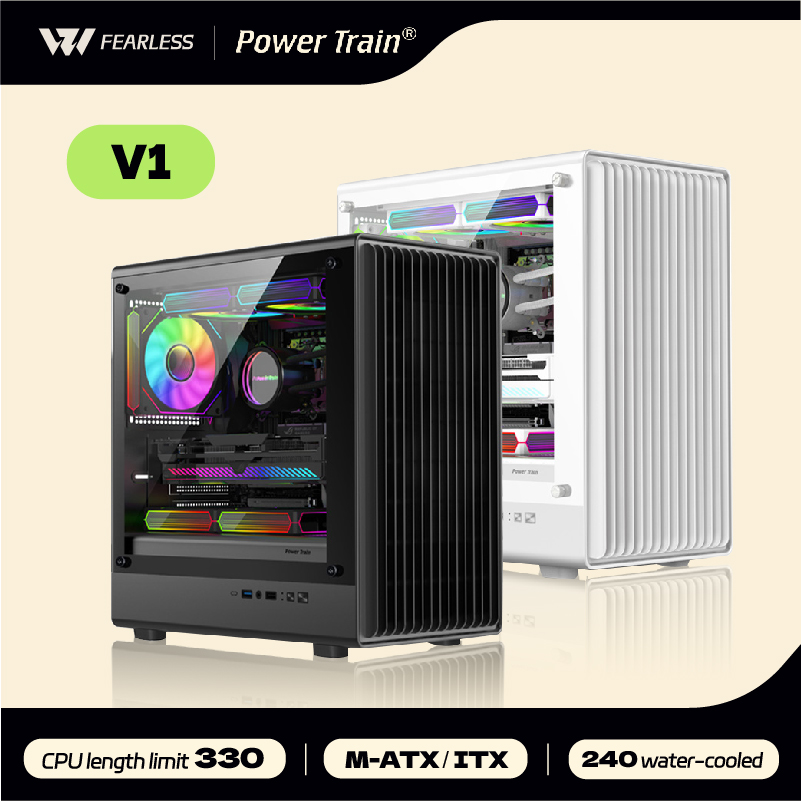 قطار الطاقة V1 MATX ITX هيكل ك - مراجعة Pc Gaming Dell وسعره